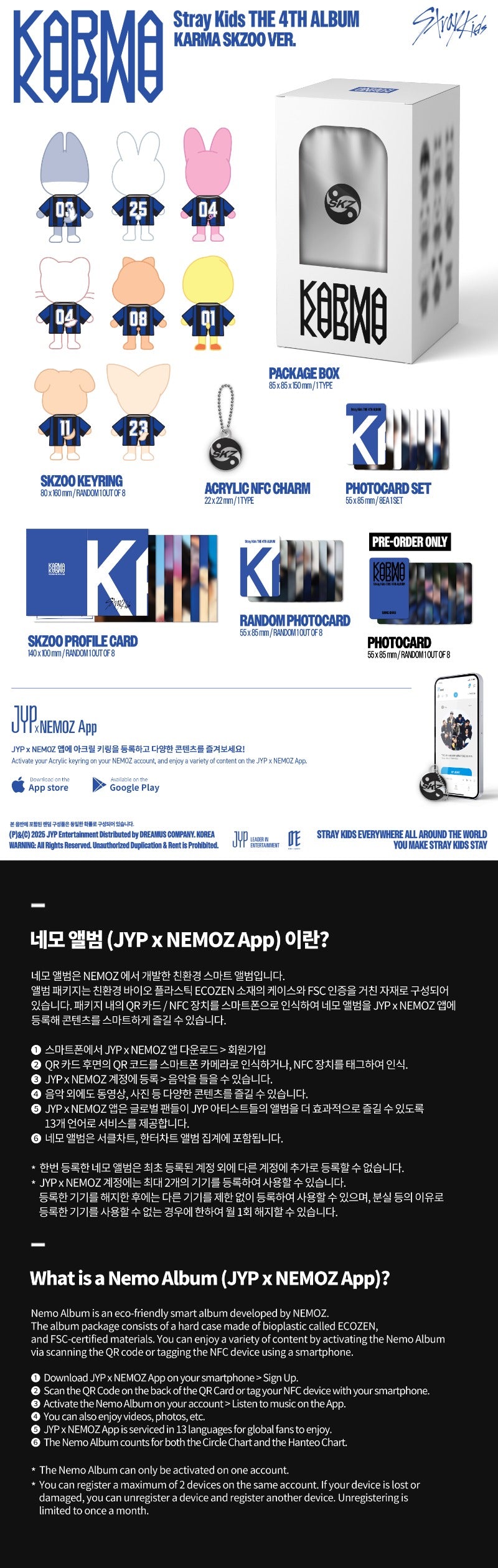 PREORDER: Stray Kids 4th Full Album KARMA (SKZOO Ver.)