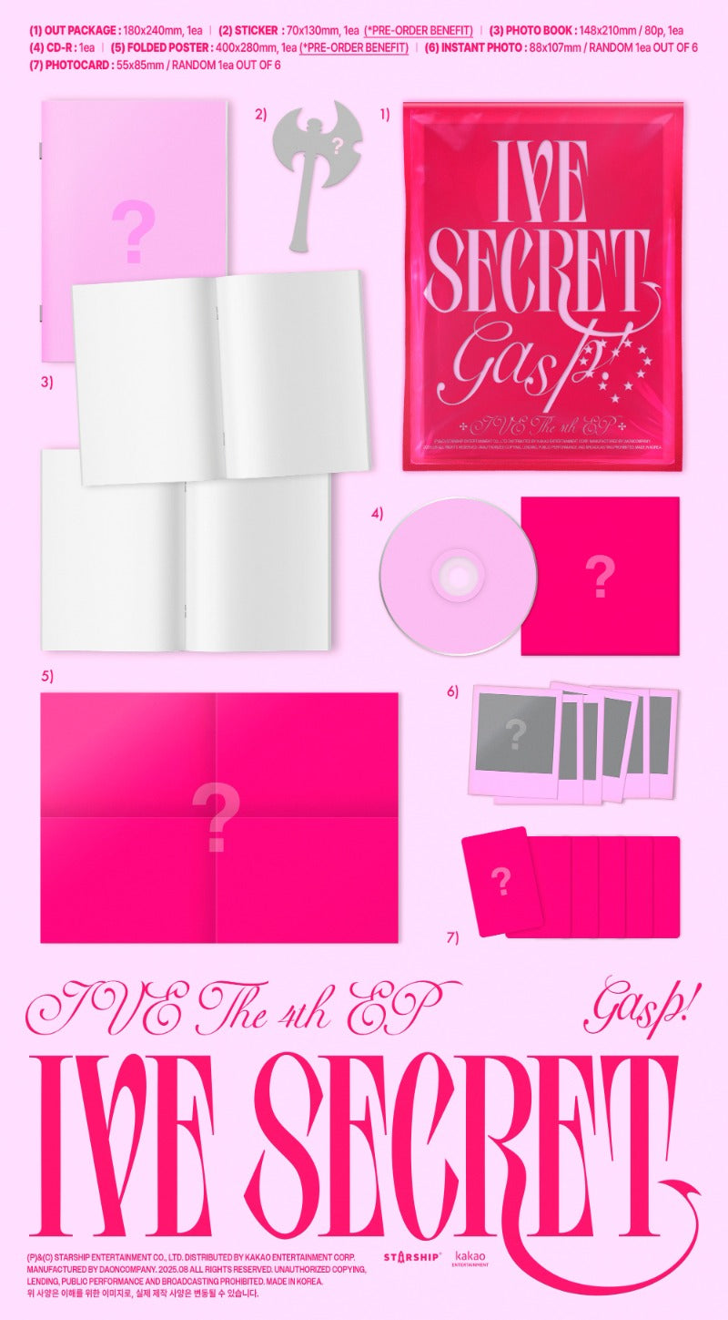PREORDER: IVE 4th EP Album IVE SECRET