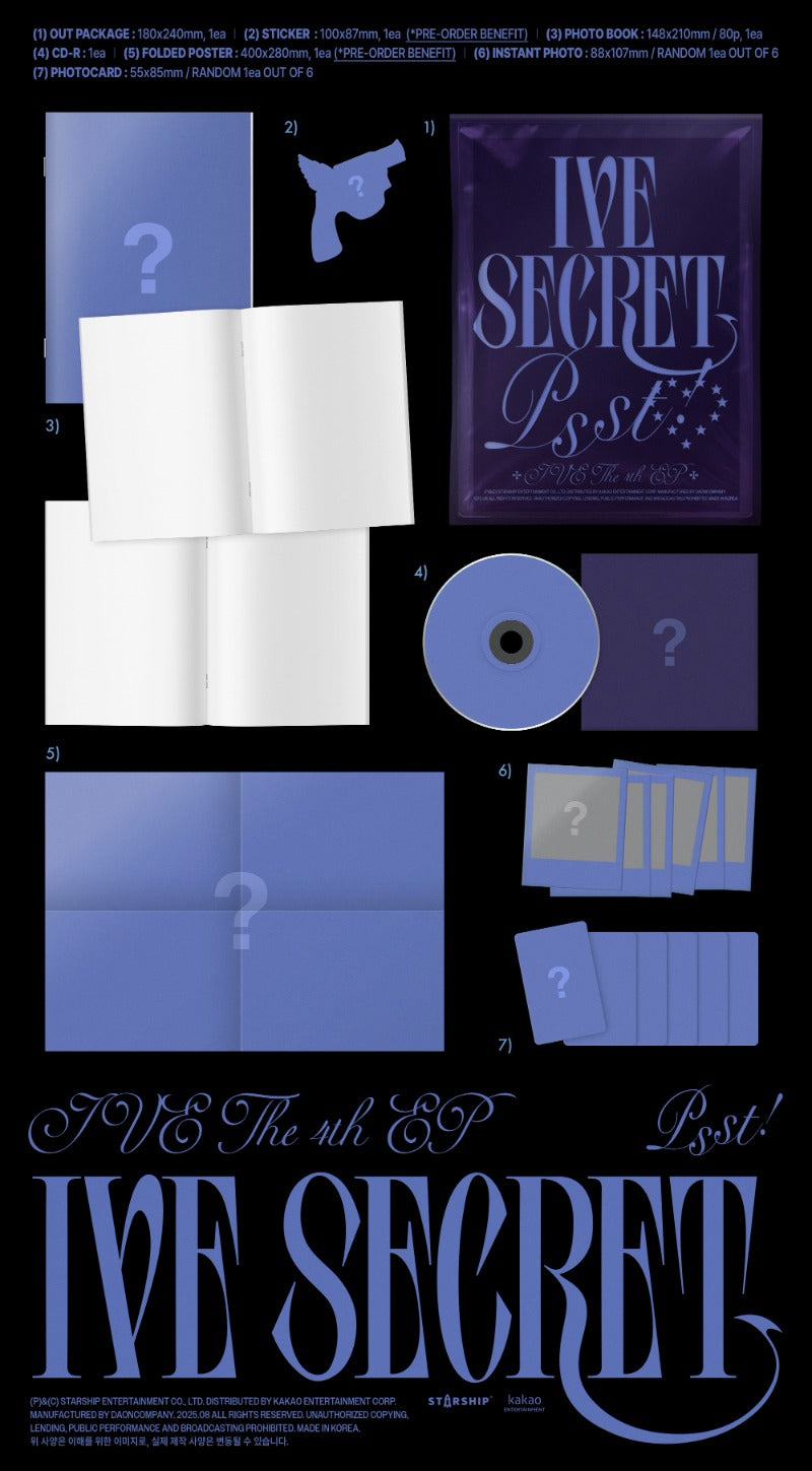 PREORDER: IVE 4th EP Album IVE SECRET