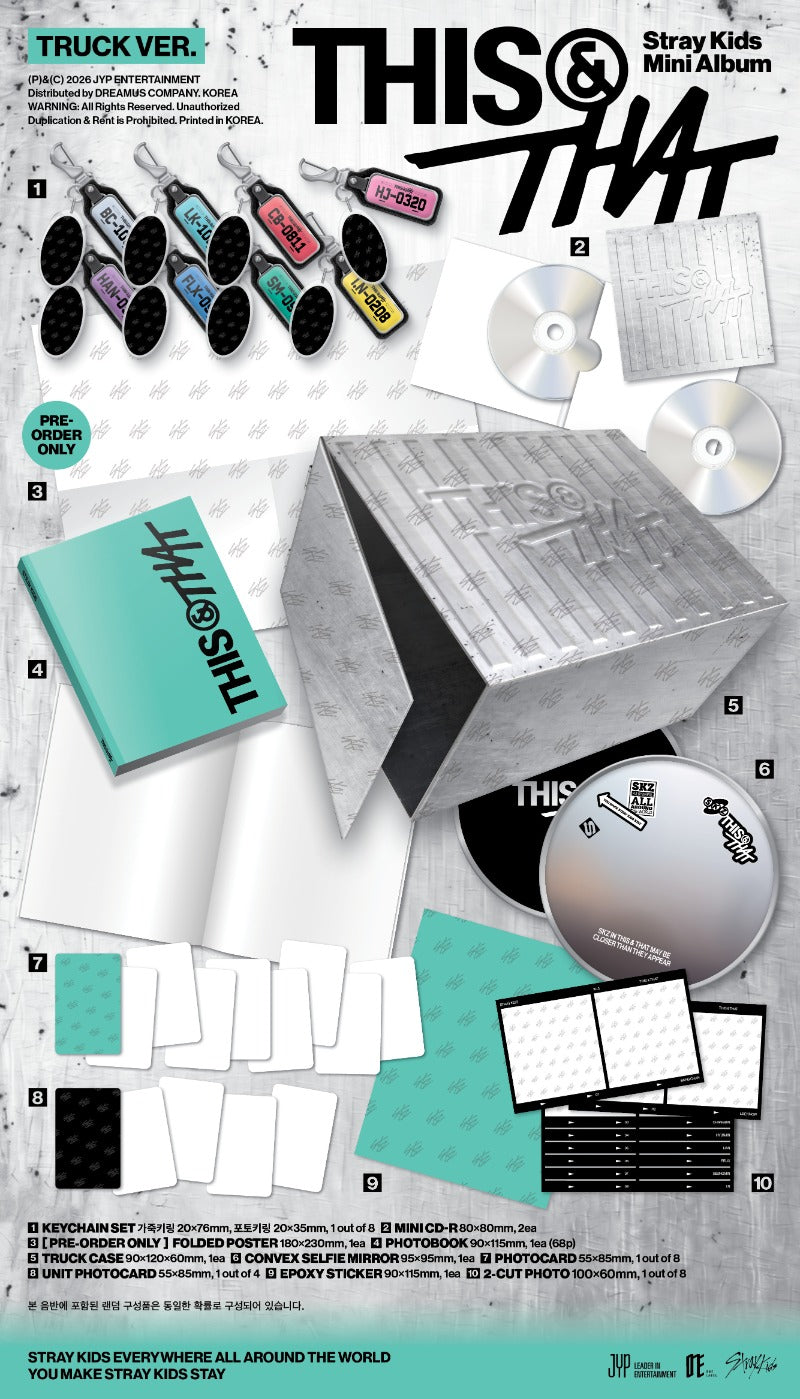 PREORDER - Stray Kids 10th Mini Album THIS & THAT (TRUCK VER.)