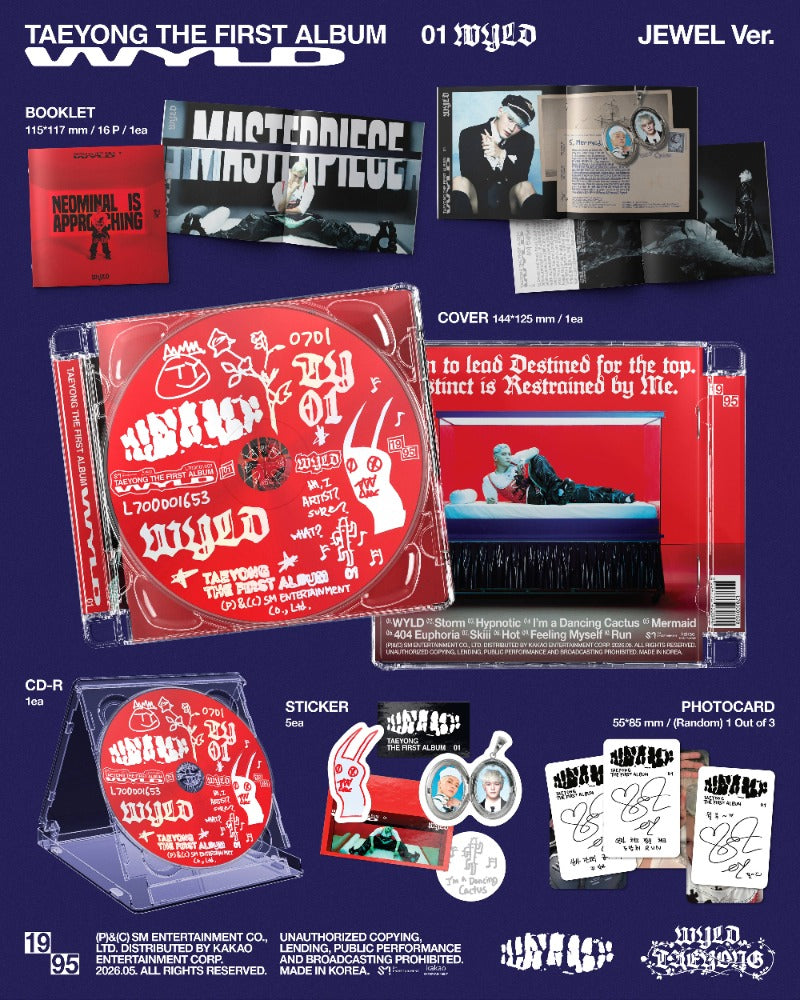 Taeyong (NCT) 1st Full Album [WYLD] Jewel case ver
