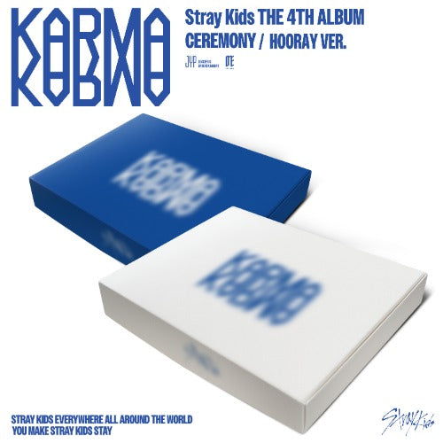 PREORDER: Stray Kids 4th Full Album KARMA (CEREMONY Ver. / HOORAY Ver.)
