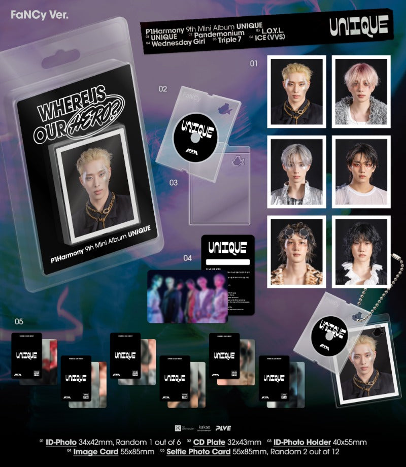 P1Harmony 9th Mini Album [UNIQUE] (FaNCy Ver.) – Candy Pop Kpop Shop