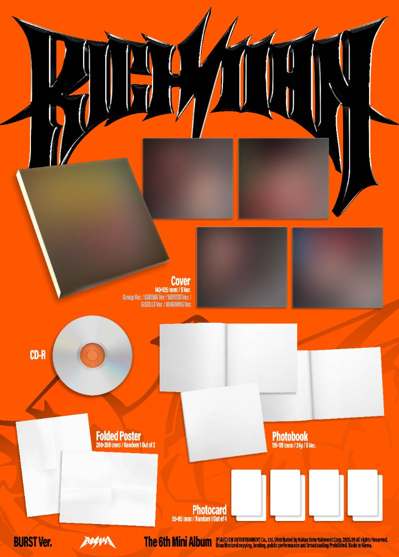 PREORDER: aespa 6th Mini Album Rich Man [BURST ver]