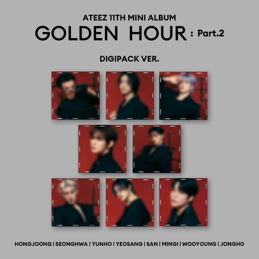 ATEEZ 11th Mini Album [GOLDEN HOUR : Part 2] (Digipack Ver.)