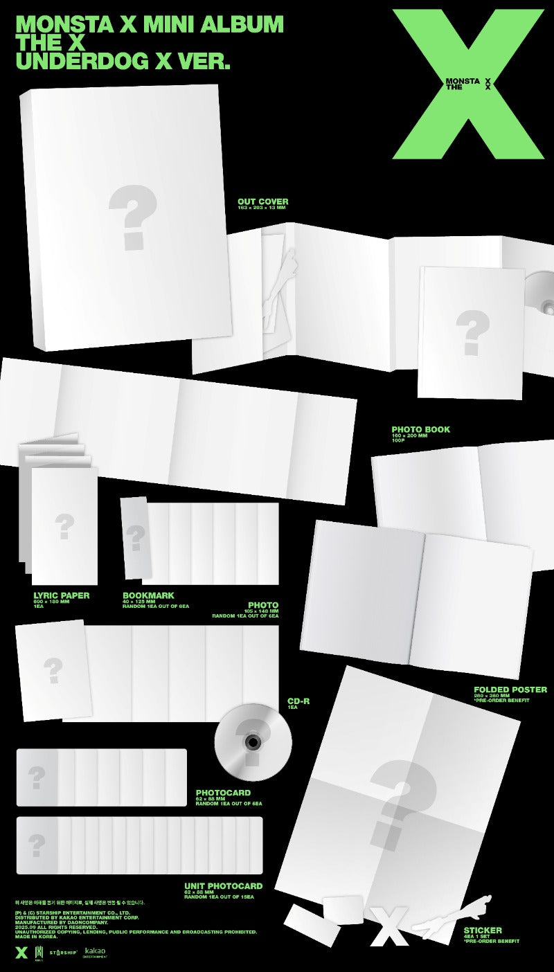 PREORDER: MONSTA X 13th Mini Album THE X