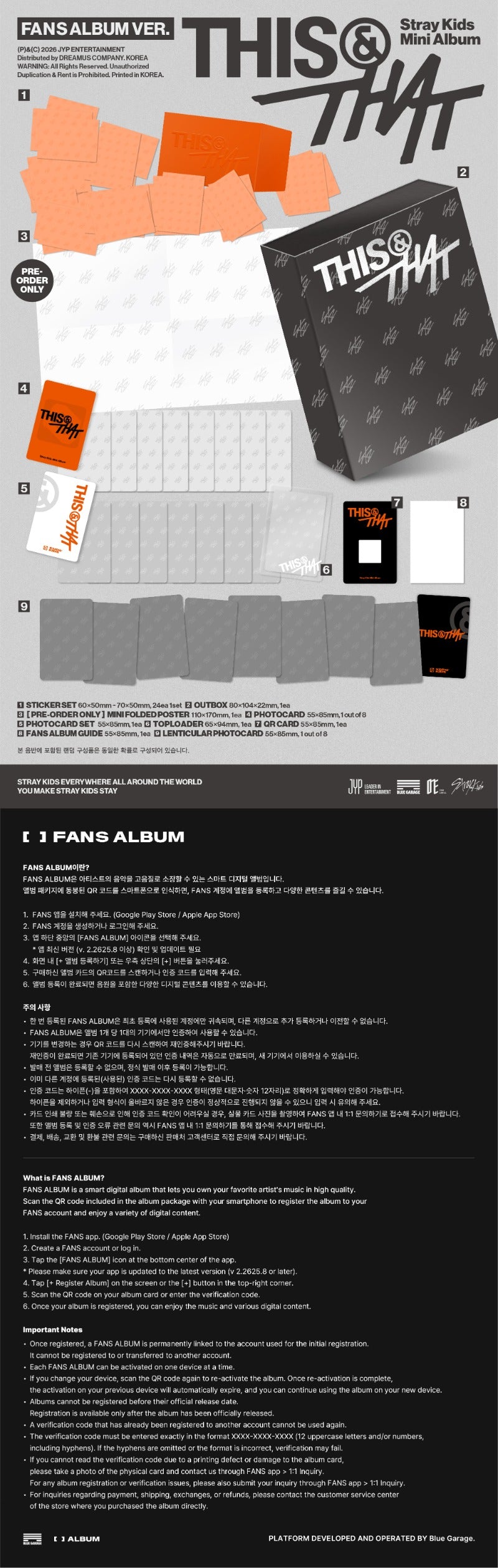 PREORDER - Stray Kids 10th Mini Album THIS & THAT (FANS VER.)
